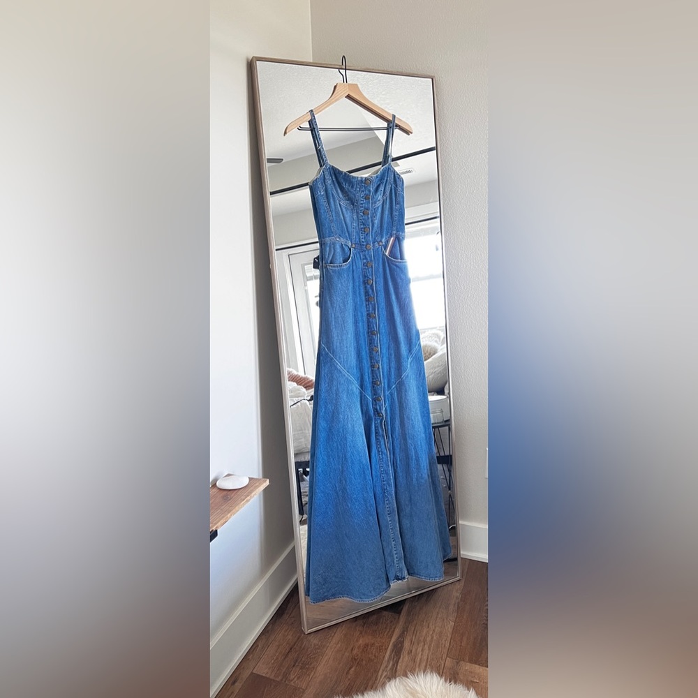Agnes Denim Dress by JEAN ATELIER